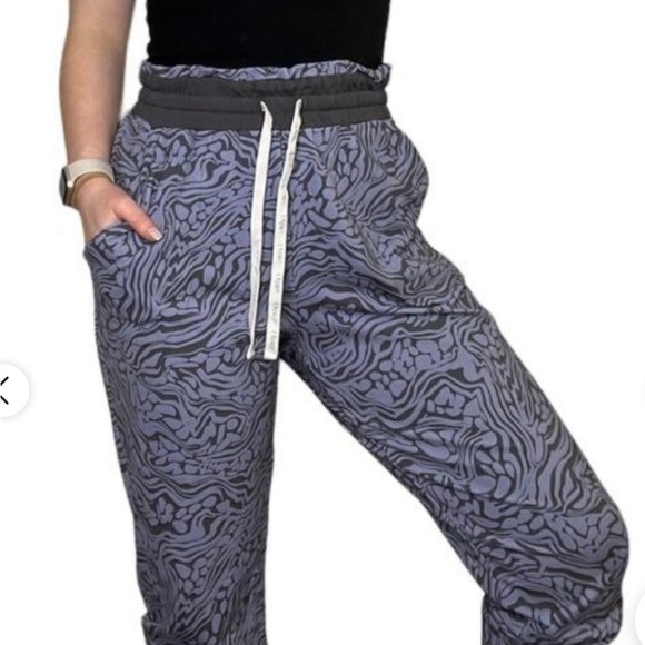 Calme By Johnny Was High Rise Updated Jogger Blue Size XS - Picture 1 of 9